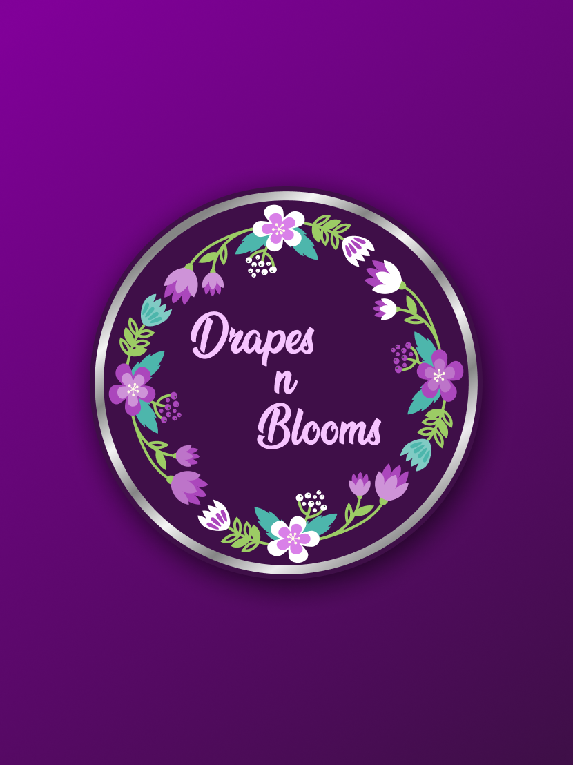 Drapes and Blooms Logo